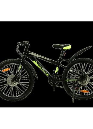 Crossbike велосипед crossbike dragster rigid 24" 11" черный-зеленый