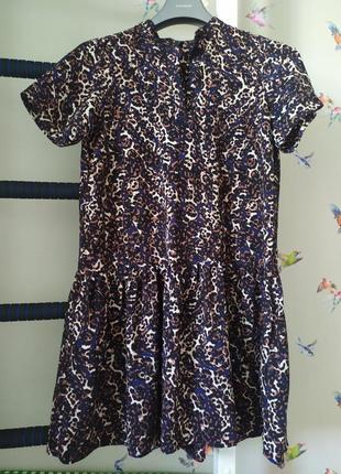 Платье в леопардовый принт