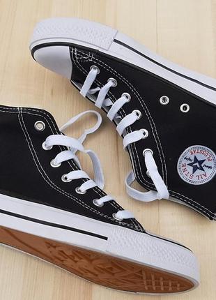 Текстильні кеди кросівки чорного кольору з написом у стилі converse4 фото