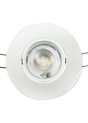 Светильник точечный врезной светодиодный (5 w/вт, 3000k-4500k-6000к, 450lm, белый) встраиваемый лед светильник