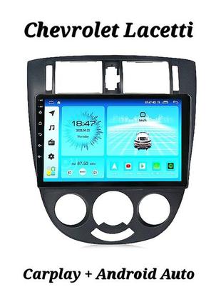 Магнітола android chevrolet lacetti, 2/32, 4 ядра, carplay + рамка!