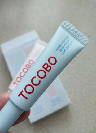 Миниатюра увлажняющее крем-молочко tocobo bio watery sun cream spf50+ pa++++ 10мл