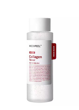 Тонер для обличчя заспокійливий з колагеном medi-peel red lacto collagen soothing essence toner 200ml