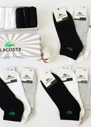 Мужские короткие носки набор lacoste 9 пар. летние носки низкие мужские лакосте. комплект носков для мужчин6 фото