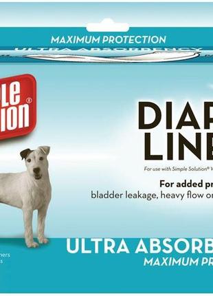 Гігієнічні прокладки для тварин simple solution disposable diaper liners — heavy flow 10 шт (ss10607)