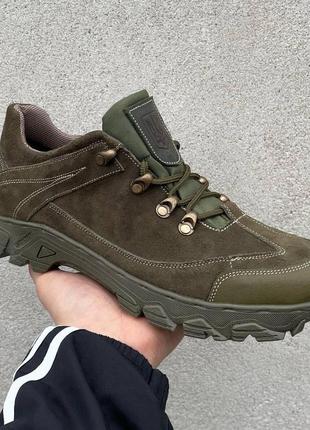 Женские кроссовки хаки,военные всу 37-38-39 размеров,весенние, летние, осенние, тактические,кожаные,кожа,нубук