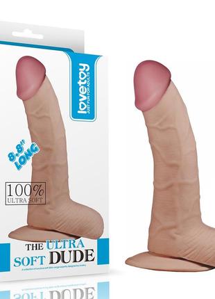 Фалоімітатор з мошонкою ultra soft dude 8,8