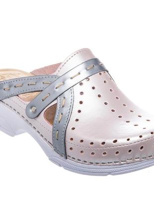 Сабо анатомічні ledi anatomic 311 рожевий (рожевий/перламутр, 39)