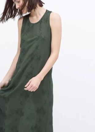 Платье миди сарафан миди zara