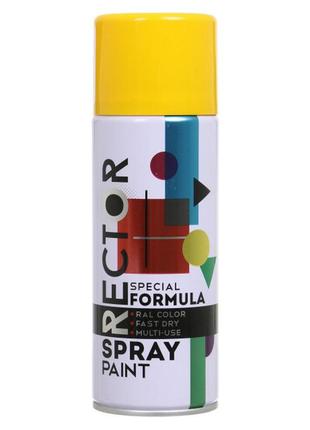 Емаль 1023 жовта універсальна аерозоль 400мл rector