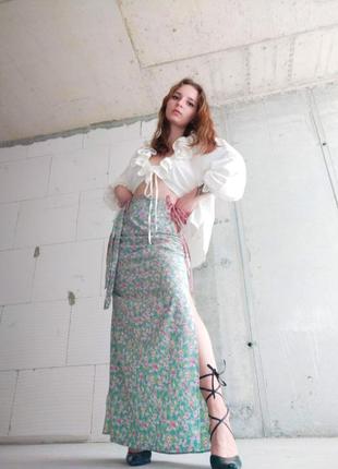 Юбка с шнуровкой