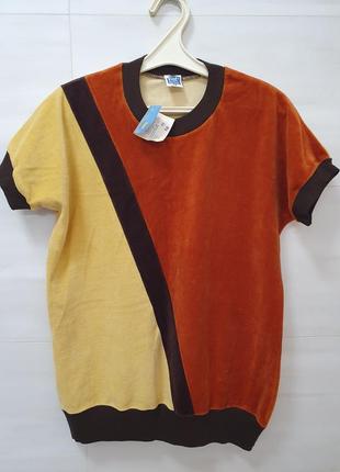 Нова футболка, теніска, поло з велюру, розмір 48