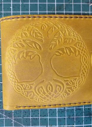 Кожаный кошелек игдрасилль