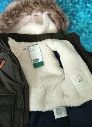 Утеплена парка h&m 92 см
