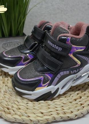 27-32р weestep вистеп дитячі демісезонні ботінки чобітки дівчаткам на байці до школи