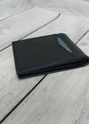 Кожаный кошелек с rfid защитой, подарочной упаковкой, ручная работа. кошелек кожаный.