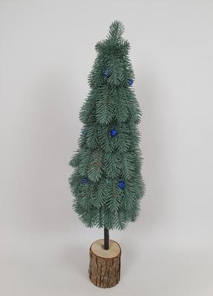 Елка 60 см. искусственные голубая елка. ель голубая елочка офисная. елки на деревянной подставке маленькие