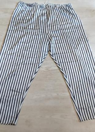 Атласные пижамные штаны полосатые