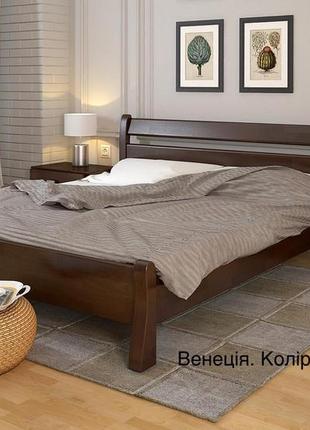 Букове, нове ліжко, модель венеція, спальне місце 160х200, натуральне дерево, бук.