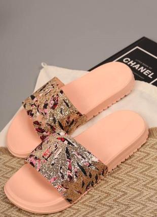 Шльопанці жіночі пудра силікон/гума літо 36-41