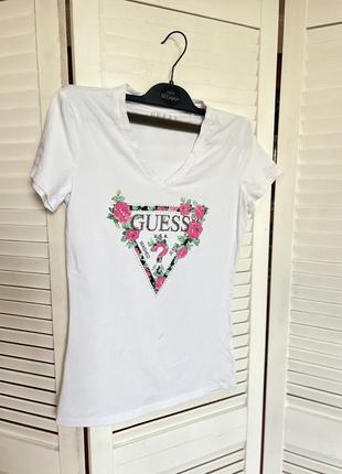 Футболка майка guess гесс Гес со стразами
