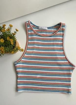 Топ в рубчик zara,розмір s