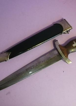 Кинжал nskk.  1933 года.  производитель : rzm m7/33  (f.w. höller solingen) родной сбор.