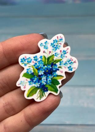 Середина для бантов, цветы, 4 см, шт, ассорти