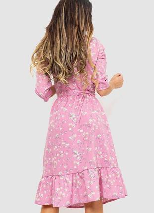 Платье с принтом, цвет розовый, 230r040-44 фото