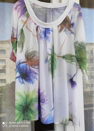 Блузочка натуральна 52-54р. italia