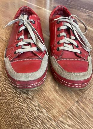 Шкіряні яскраві кросівки #мокасіни #червоні