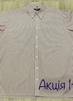 Акция 🎁 стильная классическая рубашка eterna в полоску boss polo ralph lauren