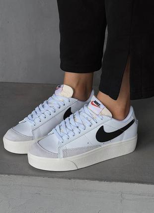 Женские кроссовки nike blazer low platform