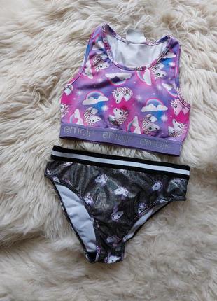 💙🦄🩷 отличный сборный купальник unicorn