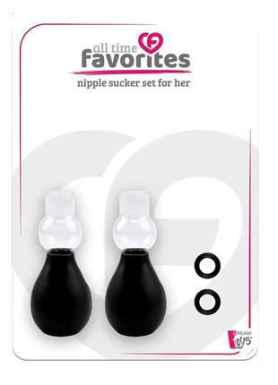 Вакуумные помпы для сосков all time favorites nipple sucker set женские