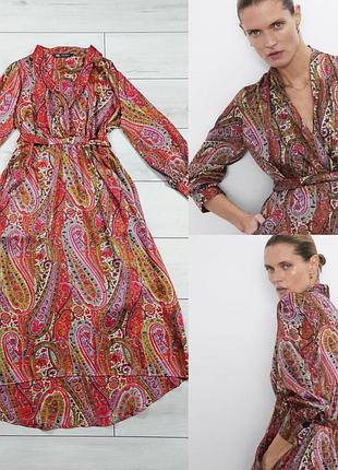 Легенька сатинова сукня zara