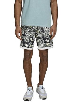 Шорти літні брючні чорні jack&jones бриджі брюки