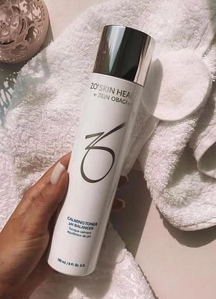 Заспокійливий лосьйон для сухої ослабленої та чутливої шкіри обличчя zein obagi zo skin health calming toner