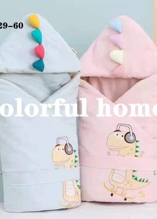 Дитячий конверт-плед літній з бавовни