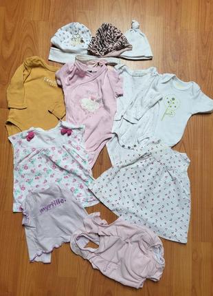 Одежда для девочки 0-3 месяца (62-68)