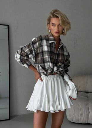 Біла трендова спідниця lias brand