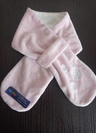 Новий фірмовий велюровий подвійний шарф