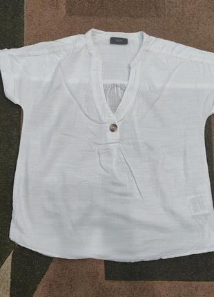 Белая белая блуза блузка рубашка недорогой рубашка с,хс размер 34,42