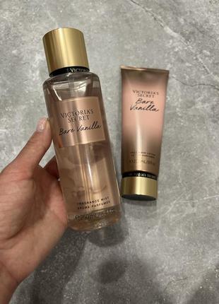 Подарунковий набір victoria’s secret bare vanilla лосьйон міст спрей вікторія сікрет ваніль