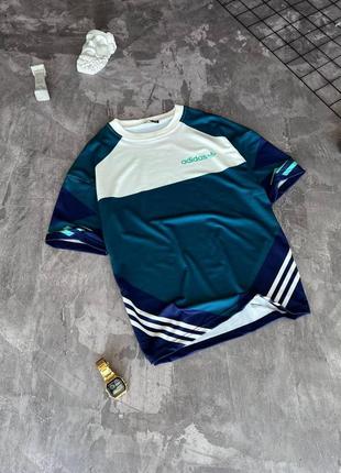 Мужская футболка adidas бирюзовая