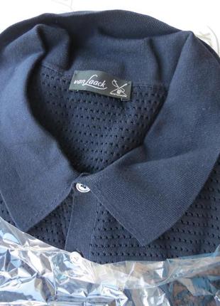 Van laack safino рубашка с сетчатой ​​структурой из воздушного хлопка s00267/100