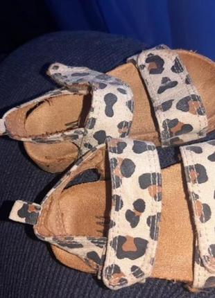 H&m сандалі леопардові 18/19 р5 фото