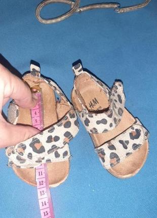 H&m сандалі леопардові 18/19 р6 фото