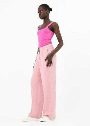 Широкие брюки высокая талия из крепа  из джерси. marks spencer