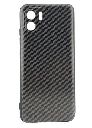 Чохол soft carbon для xiaomi redmi a2 бампер силікон чорний